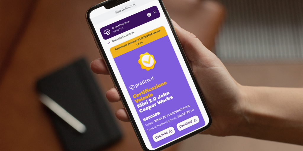 practical.it: the solution for the safe and transparent trading of used vehicles