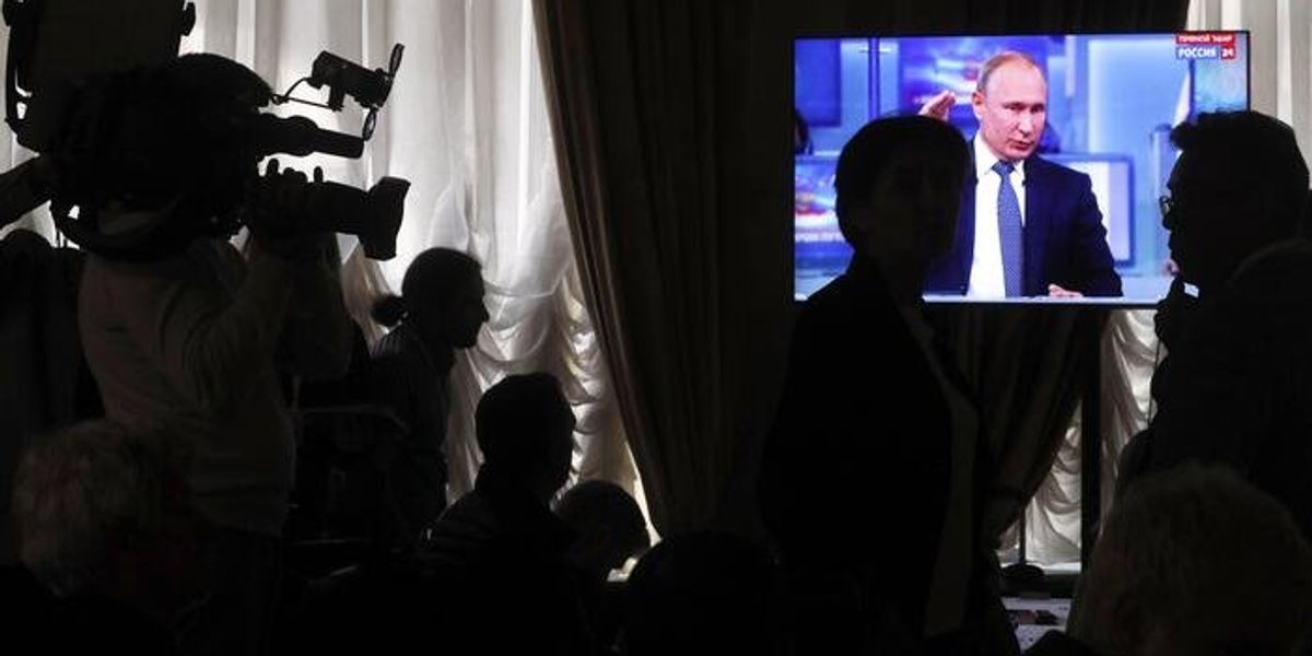 Hackers on the attack: Russian state TV blackout on Putin's birthday