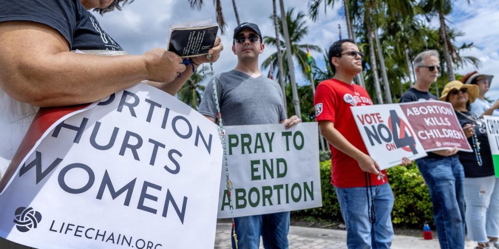 The US presidential elections are being played in Florida. On abortion