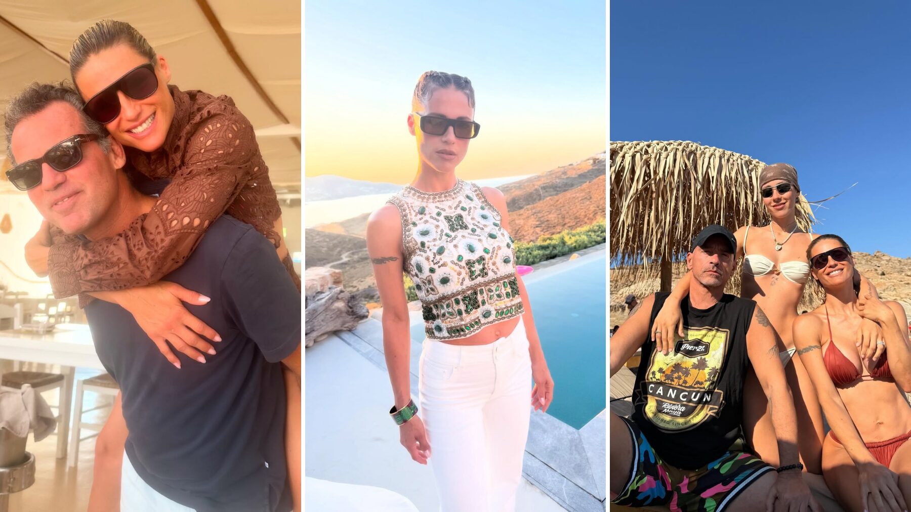 Michelle Hunziker, le vacanze sono formato famiglia… allargatissima