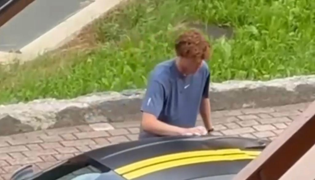 The viral video after the triumph at Wimbledon 2025