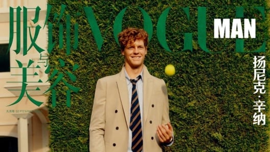 Sinner star in Cina, copertina su Vogue Man che torna dopo 13 anni