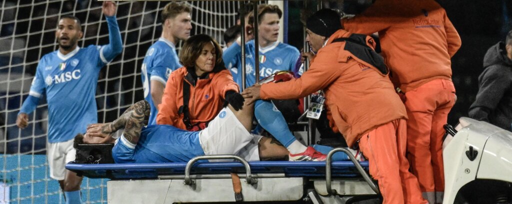 Di Lorenzo, infortunio choc: furia Conte contro il calcio moderno