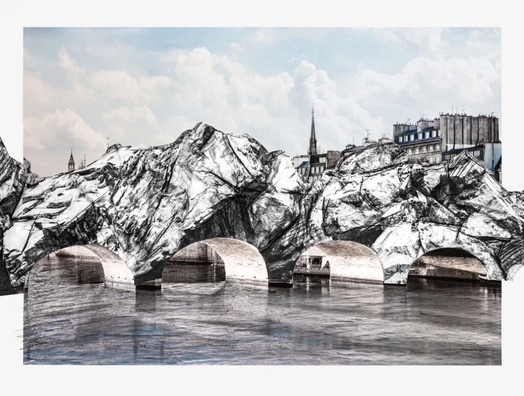 Parigi diventa una caverna: JR trasforma il Pont Neuf in omaggio a Christo e Jeanne-Claude