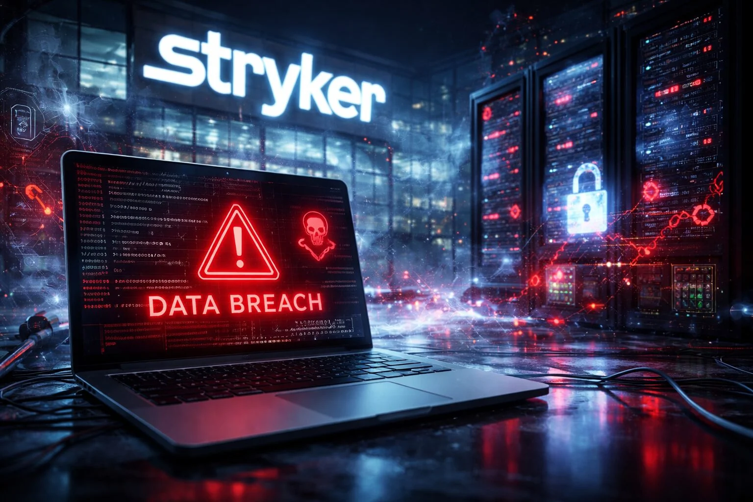 Cyberattacco globale a Stryker: 200mila dispositivi cancellati e 50 terabyte di dati rubati