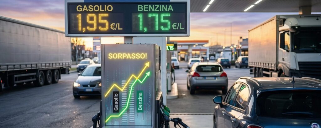 Caro carburanti: ecco spiegato perché il gasolio costa più della benzina (e non tornerà indietro)