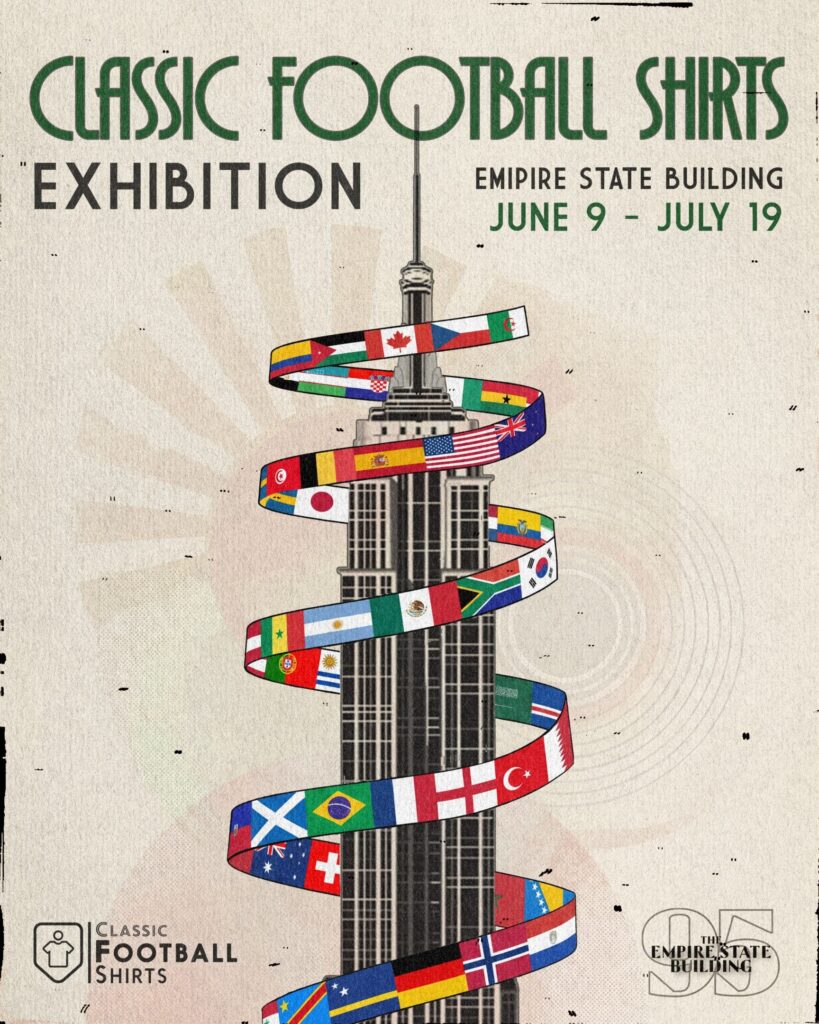 Mondiali 2026, l’Empire State Building celebra le maglie storiche