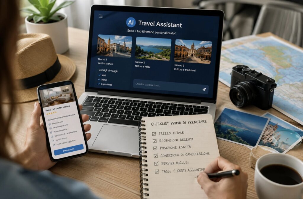 Vacanze organizzate con l’intelligenza artificiale: cosa controllare prima di prenotare
