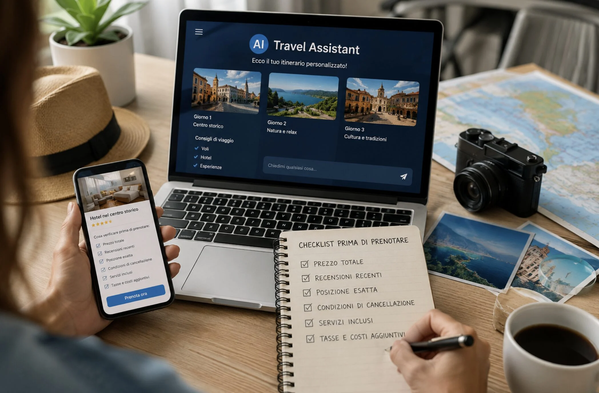 Vacanze organizzate con l’intelligenza artificiale: cosa controllare prima di prenotare